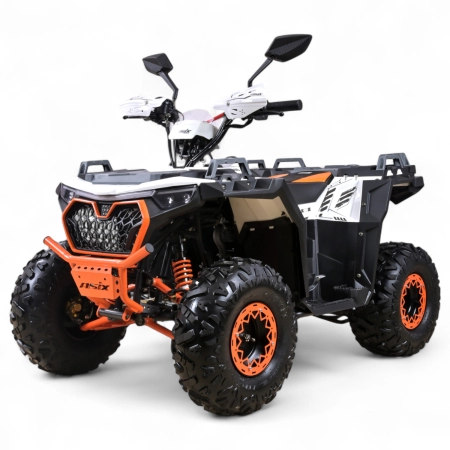 QUAD ASIX GRIZZLY 125 8 1+1 BIAŁO-POMARAŃCZOWY