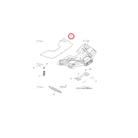 USZCZELKA POKRYWY KLAPY PRZÓD POLARIS 5521833-102311