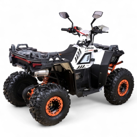 QUAD ASIX GRIZZLY 125 8 1+1 BIAŁO-POMARAŃCZOWY