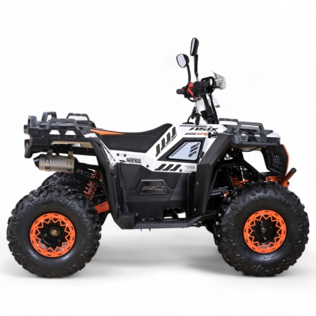 QUAD ASIX GRIZZLY 125 8 1+1 BIAŁO-POMARAŃCZOWY